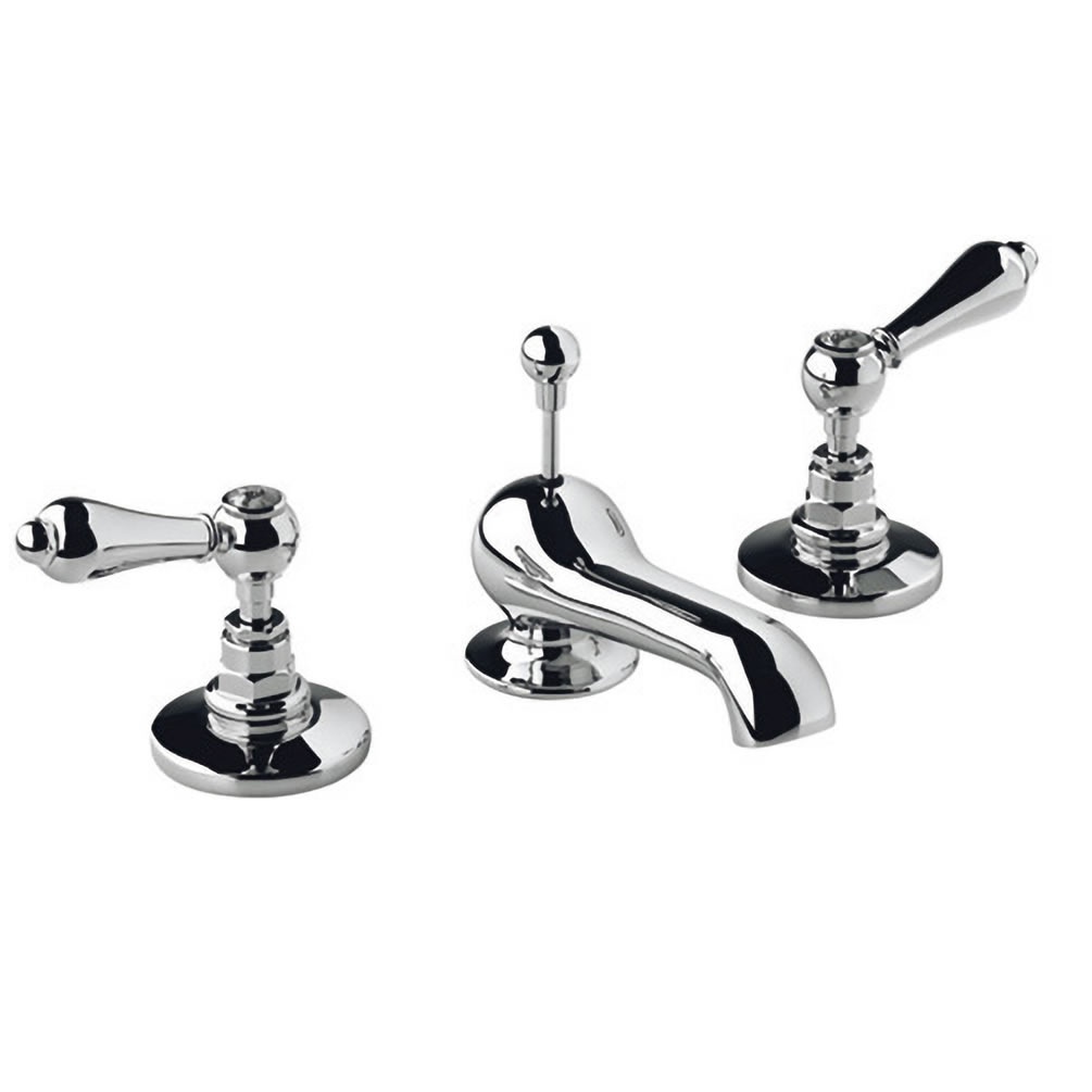 Imperial Regent Chrome 3 Tap Hole Basin Mixer